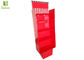 Red Retail Store Display Fixtures  , Custom Cardboard Display Stands Upsidedown Structure supplier