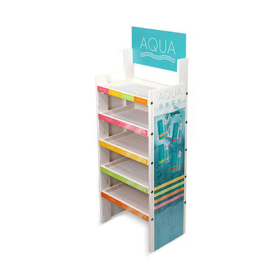 Custom Vitamin Products Display Stand Floorstanding Wooden Display Shelf for Drug Store