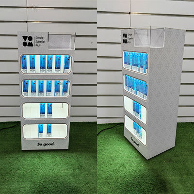 Rectangle Counter Top Acrylic Display Rack LED Display Rack For Vape Products