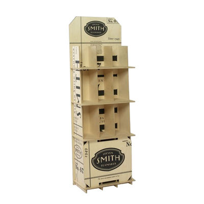 quality  Customized Pop Pos Display Wooden Plywood Display Stand Chocolate Display Shelf factory