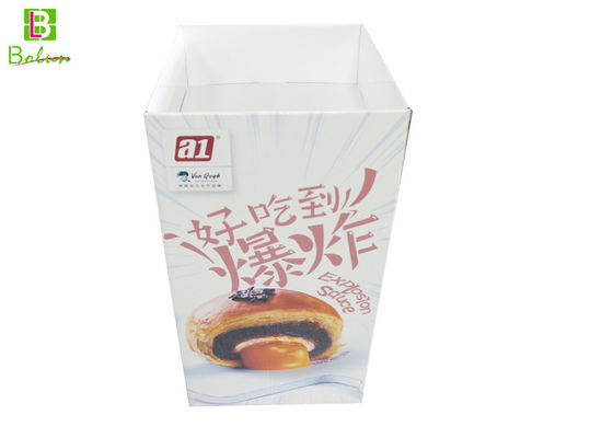 Supermarketing Cardboard POS Display , Dessert Corrugated Cardboard Display Boxes supplier