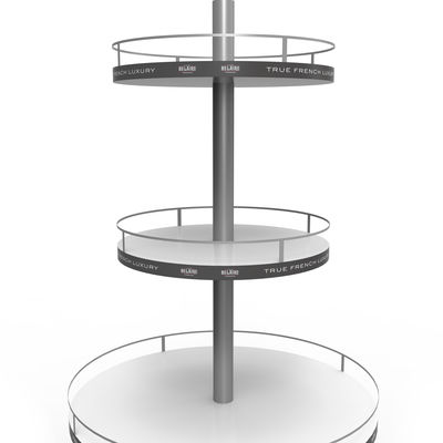 Customized Round  Fashion Style Wine Display Rack Sparkling Beverage Metal Display Stands Wine Rack Metal for liquor store