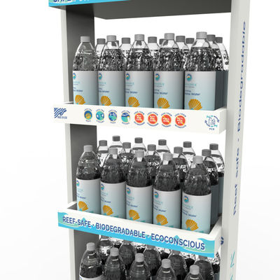 Customized Water Wooden Bottle Display Rack Spring Display Stand For Store