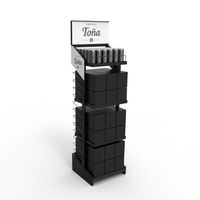 Customized Supermarket Wine Racks Wine Rack for Countertop Wine Rack Metal Despenser for Alcoholic Beverage