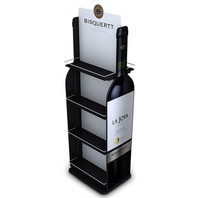 Customized Free Standing Wine Display Stand Wine Rack Wood Storage Wooden Display Shelf for Bar