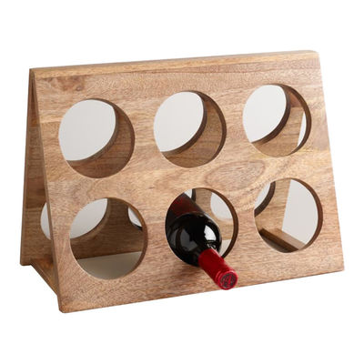 Customized Wine Display Stand Unique Style Wooden Wine Display Rack Splendid Bar For Pubs