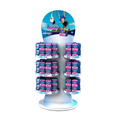 Oral Care Products Cosmetic Display Stand Free Standing Metal Wire Display Stands