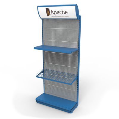 Free Standing Cosmetic Display Stand Kena Metal Pegboard Display Stands Department Store