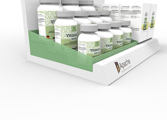 Wood Counter Top Display For Health Care Product