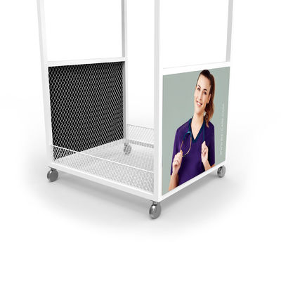 Custom Clothing Display Racks Gondola Retail Clothing Display Stand For Shops