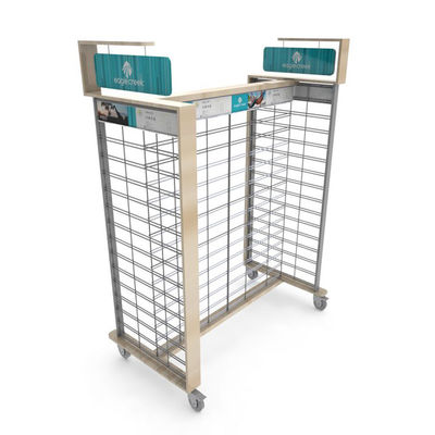 Outdoor Jacket Clothing Display Stand 2 Tiers Clothing Store Display Racks For Fashion Fits
