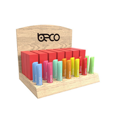 Customized Wooden Display Stand Lipstick Counter Display Rack for Specialty Store