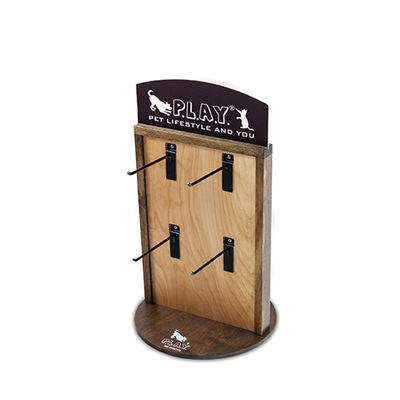 Customized Wooden Display Stand Lipstick Counter Display Rack for Specialty Store