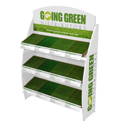 POS Wooden Display Stand Suncare Products Freestanding Retail Display For Cosmetic Store