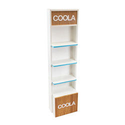 POS Wooden Display Stand Suncare Products Freestanding Retail Display For Cosmetic Store