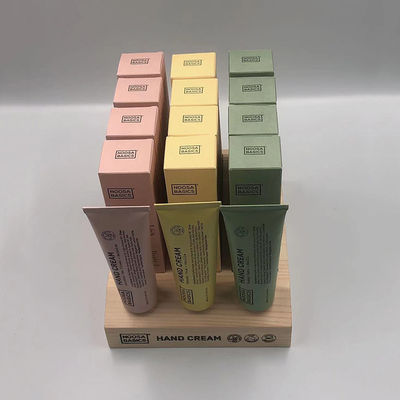 Cosmetic Store Wood Display Holder Hand Cream Display Stand