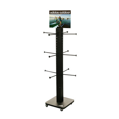 Modern Flip Flop Display Stand Rotating Shoe Rack Display With Customized Logo