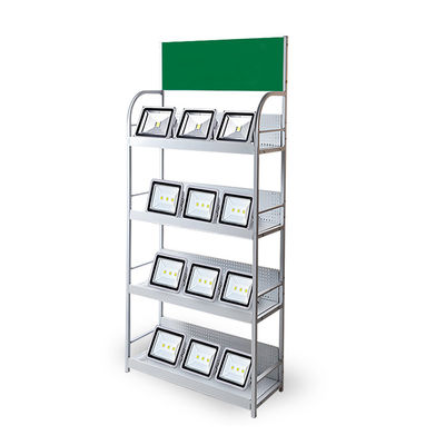 4 Tier Car Battery Display Rack Metal Lithium Battery Rack Display For Retail Store