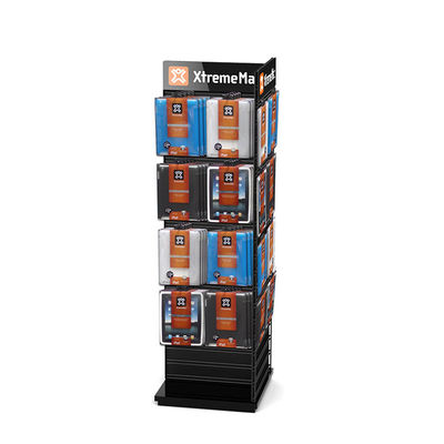Classical Gridwall Display Racks Double Sided Free Standing Grid Wall With Wheels
