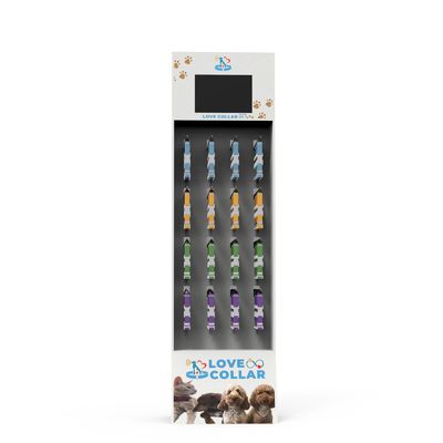 Custom Cardboard Display Stands Peg Hook Display Rack For Pet Products