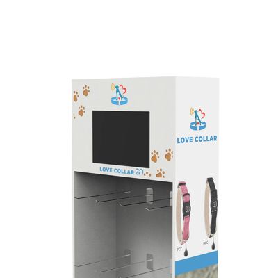 Custom Cardboard Display Stands Peg Hook Display Rack For Pet Products