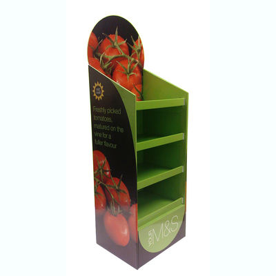 Supermarket Cardboard Product Display Stand Canned Food Carton Display Stands Christmas