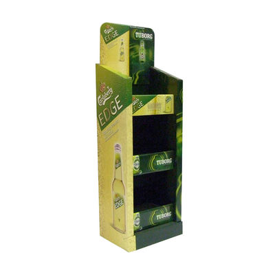 Supermarket Cardboard Product Display Stand Canned Food Carton Display Stands Christmas