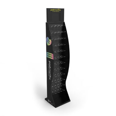 Retail Store PVC Display Stand Glove Display Rack Pegboard Display Stand With LCD Screen