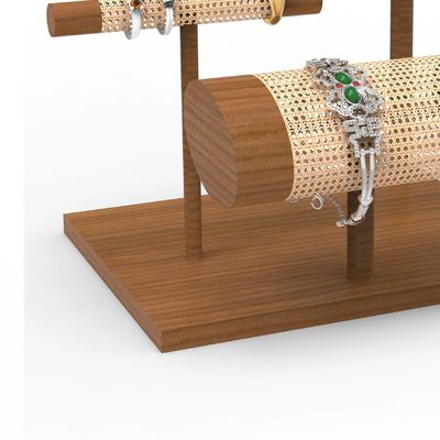 Countertop Wooden Bracelet Stand Luxury Wooden Jewelry Display Stand