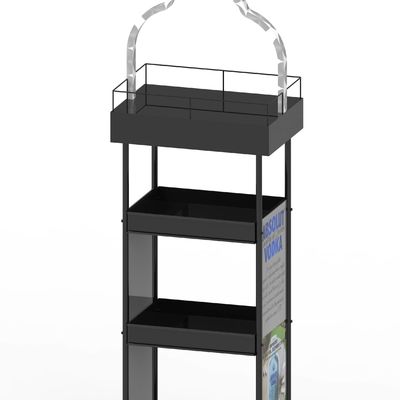 Customizable Metal 4-Layer Laminated Whiskey Display Rack Suitable For Stores