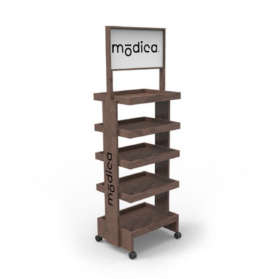 Modern Wooden Store Display Stand Racks for pharmacy Shop Displays
