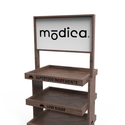 Modern Wooden Store Display Stand Racks for pharmacy Shop Displays