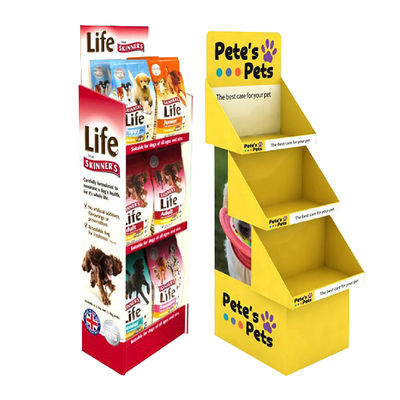 Dog Cat Product Clean Toy Food Wood Half Pallet Floor Display Stand Pet Shop Display Rack