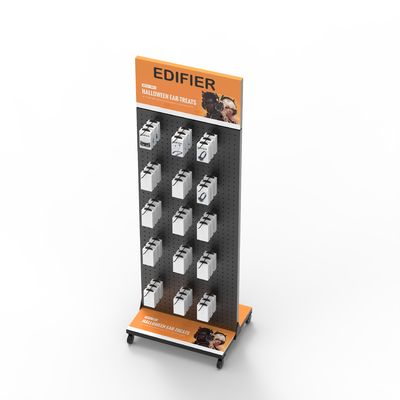 Customizable Mobile Phone Accessories Metal Rolling Display Rack For Shops And Shopping Centers