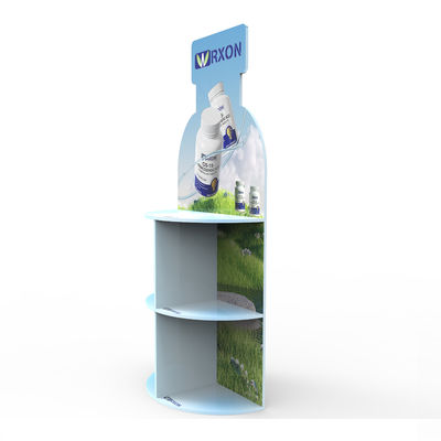 PVC Floor To Floor Display Rack Store Display Stand For Alcohol And Health Products