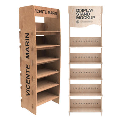 Customizable Electronic Product Display Racks Plywood Shelves For Commercial Supermarkets