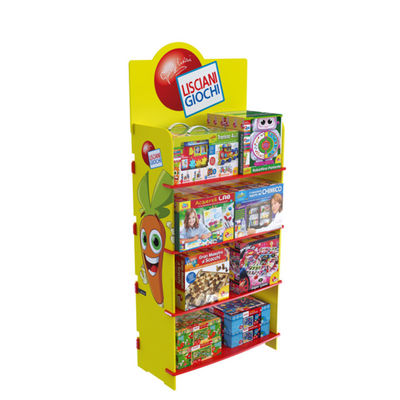 Customizable Movable and Rotating Wooden Display Racks for Plywood Toy Stand for Retail Stores Supermarkets Toy Stores