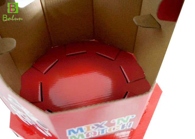 Red Personalised Candy Cardboard Display Holder  Chidren's Style