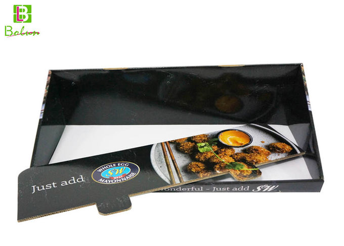 Countertop Cardboard Display Holder , Retail Display Packaging For Food Condiment